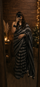 Black and grey stripes, timeless elegance