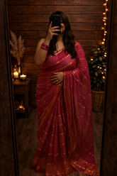 Soft cotton stripes, effortless elegance - Pink