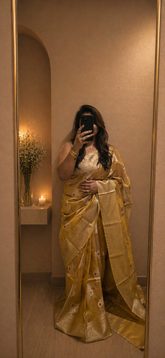 Tissue Banaras Saree - Gold