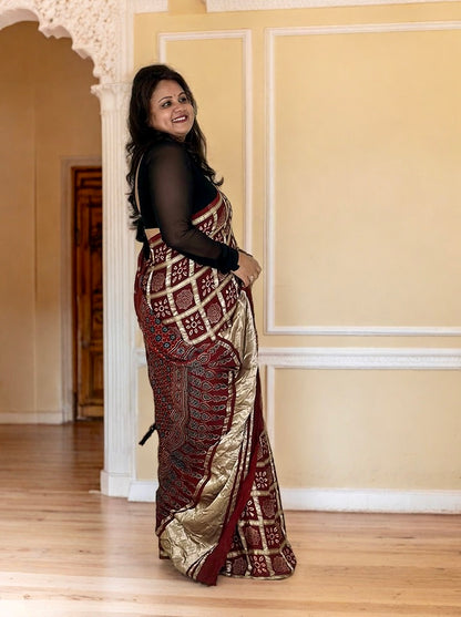 Modal Silk Gharchola Saree