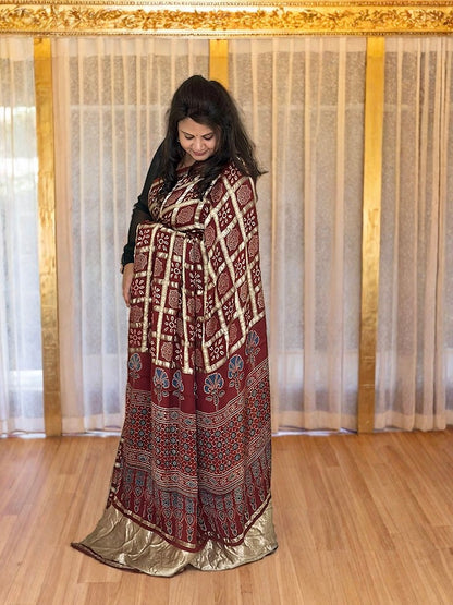 Modal Silk Gharchola Saree