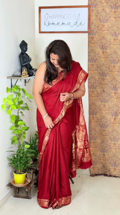 Modal Silk Saree with Nakshi Pallu